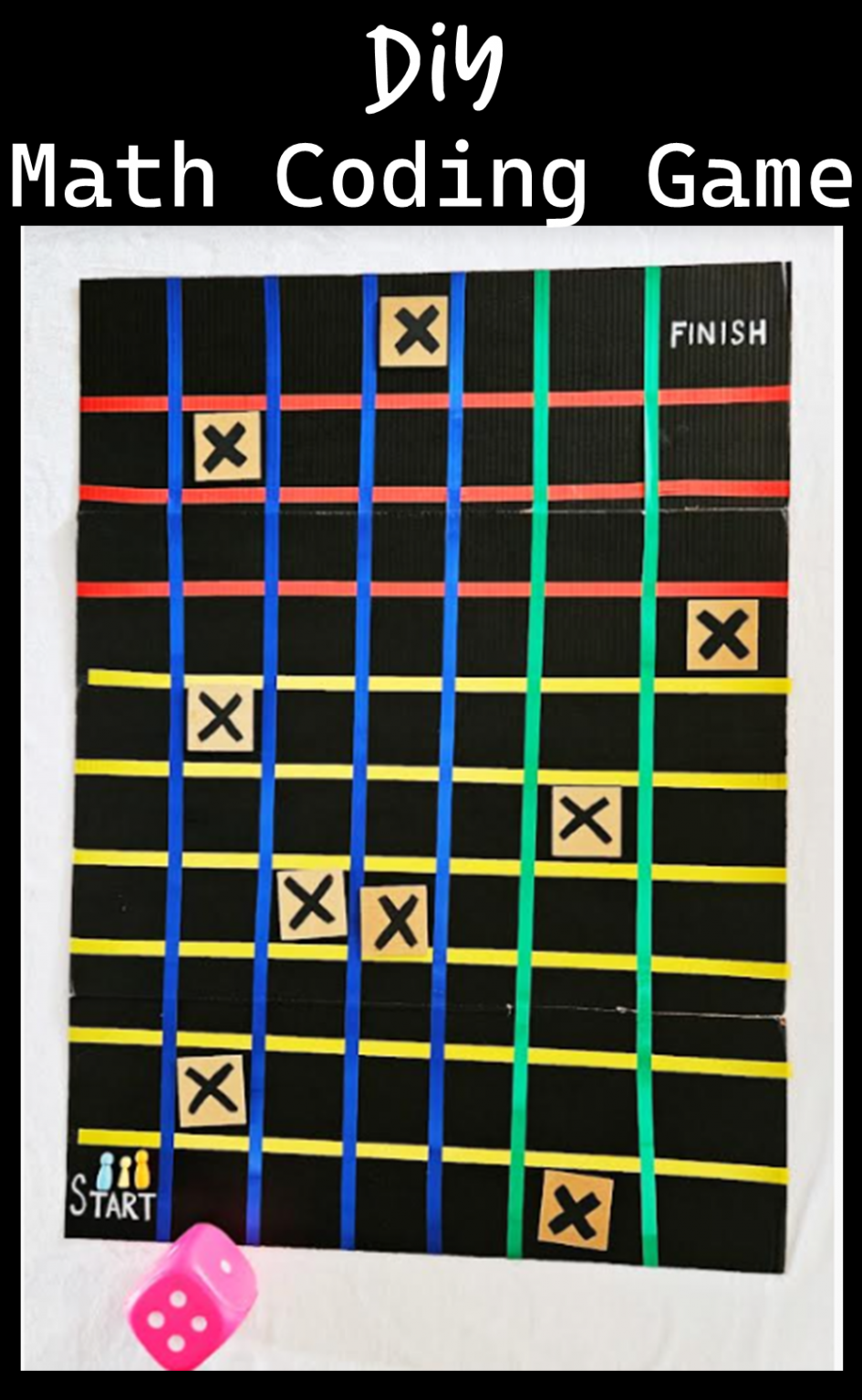 DIY Math Coding Game for Young Kids