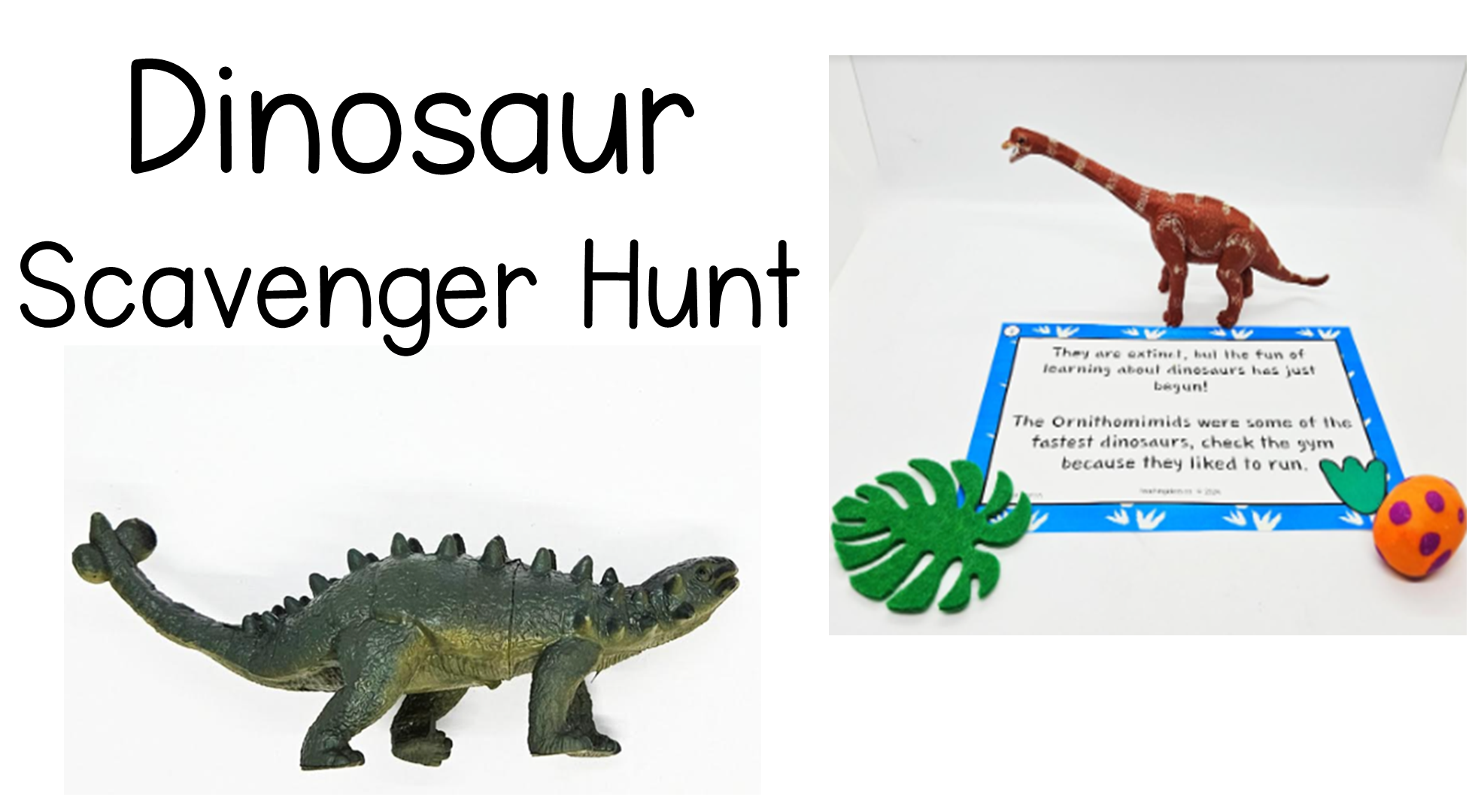Free Dinosaur Scavenger Hunt for School