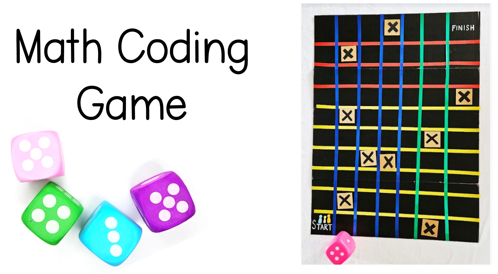 DIY Math Coding Game for Young Kids