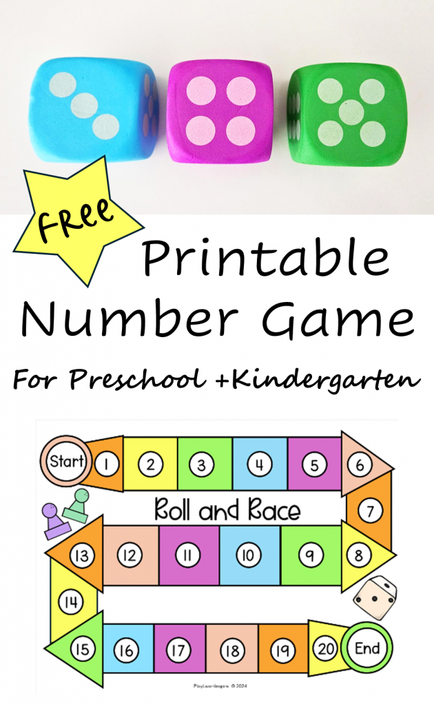 free printable math game shows a pinterest image.