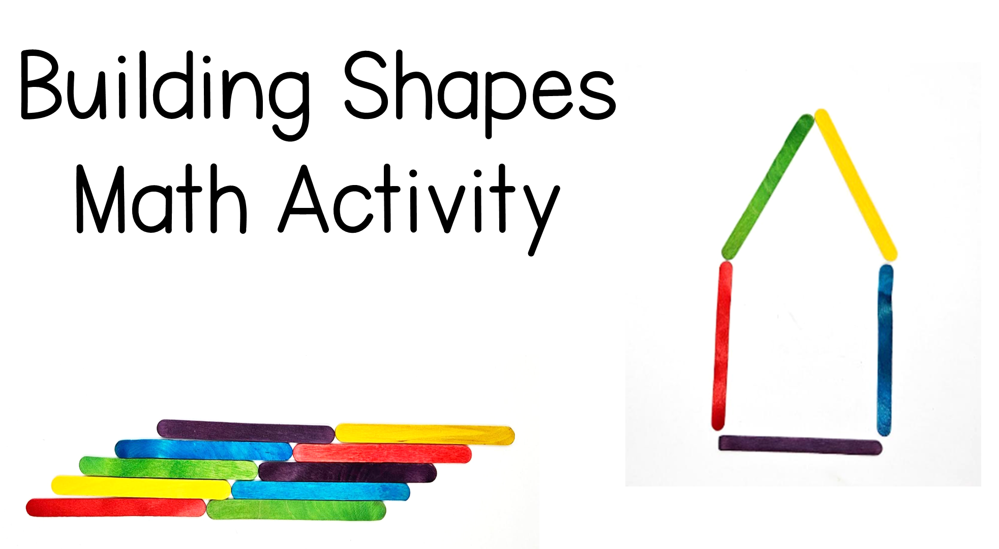 Making Shapes Activity for Kindergarten (Free Worksheet)