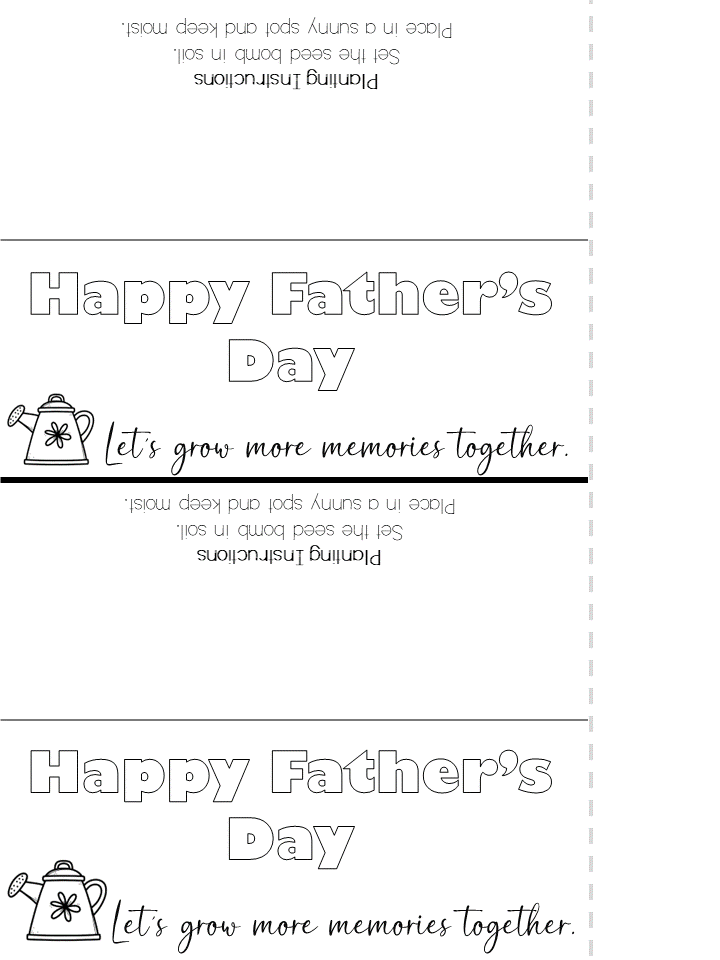 free printable fathers day gift tag.