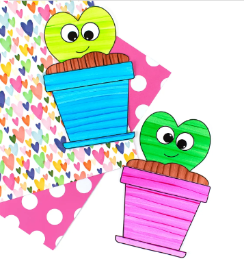 cards for kids shows two printable plant cards.