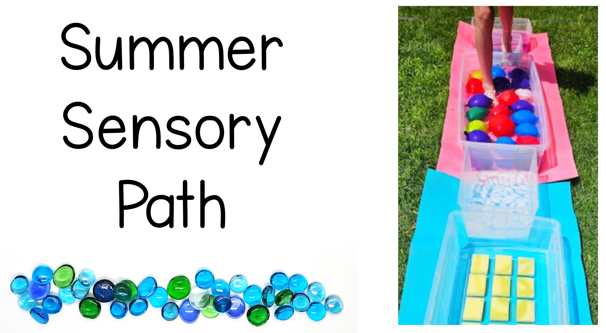 Summer Sensory Path for Kids
