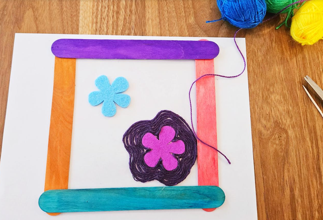 Shape Project Pulling Yarn Easy Yarn Craft for Kids - Play Learn Inspire