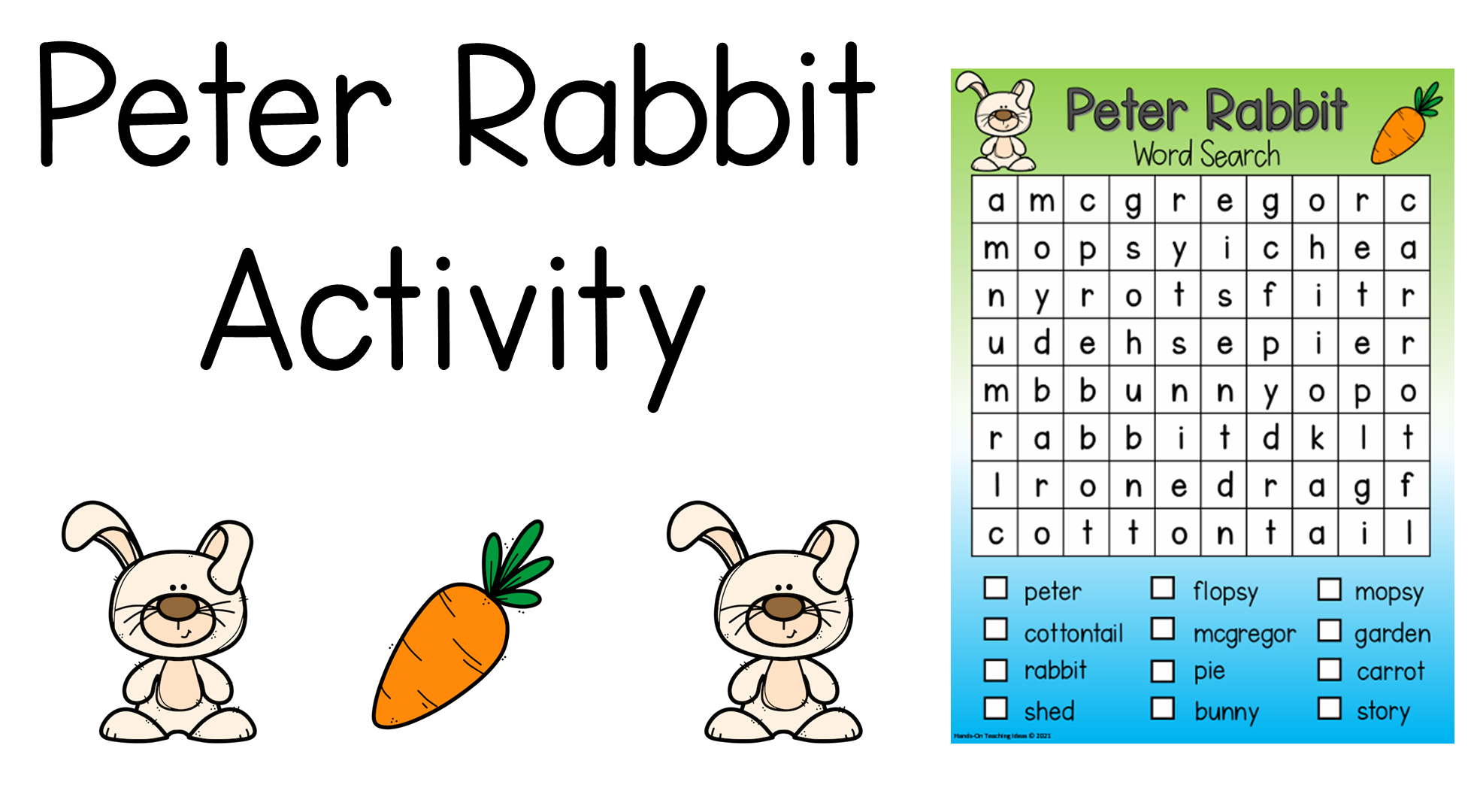 Free Peter Rabbit Printable Activity