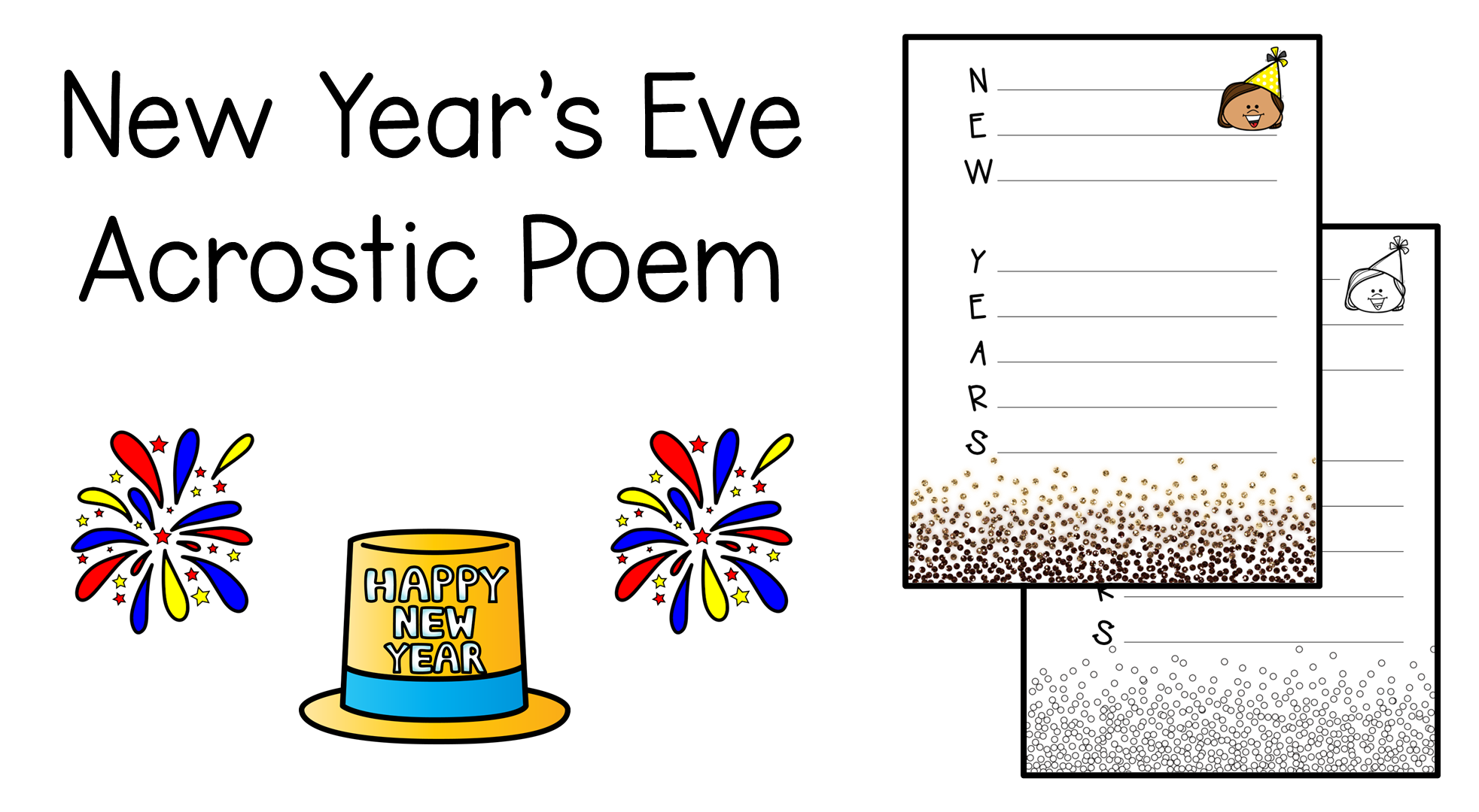 Free New Years Acrostic Poem Template